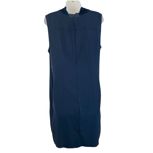 Kit Ace XL Ryder Sleeveless Silk Dress Blue NO SIZE BRAND TAG Short High Neck - Picture 5 of 11